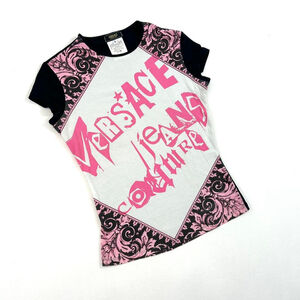2005 Versace iconic short sleeve tshirt